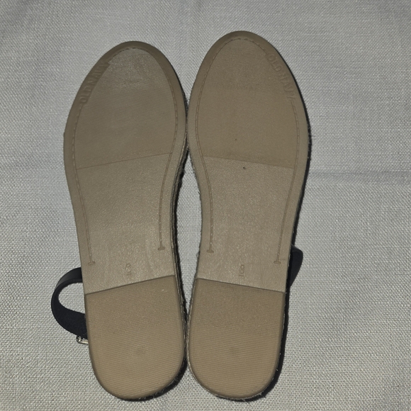 Old Navy Black Espadrille Ankle-Strap Flats Size 6 - Picture 11 of 11